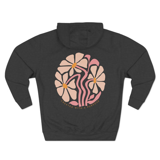 FYP Created with a purpose Three-Panel Fleece Hoodie
