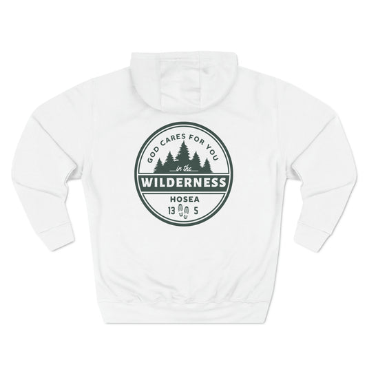 FYP He Cares for you in the Wilderness Panel Fleece Hoodie